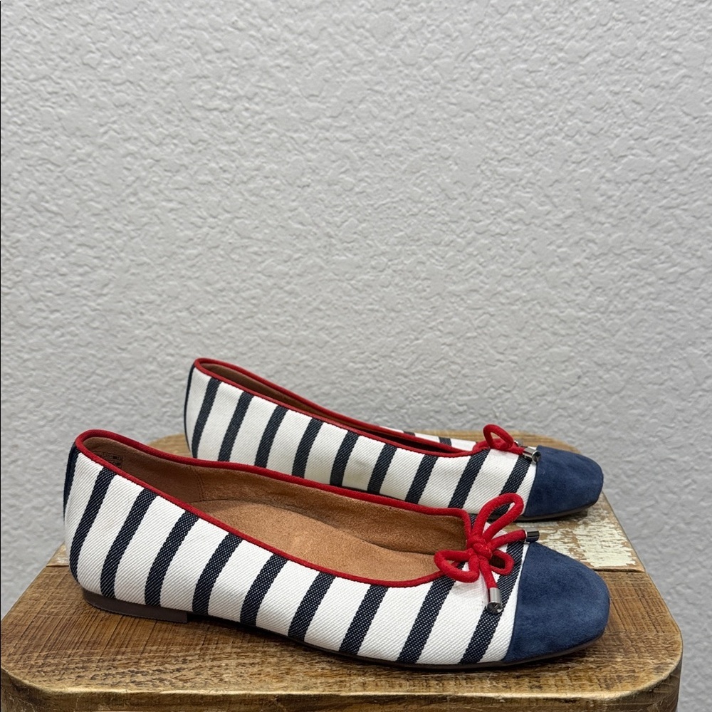 Vionic Klara Striped Ballet Flats Size 6.5 - Picture 2 of 8